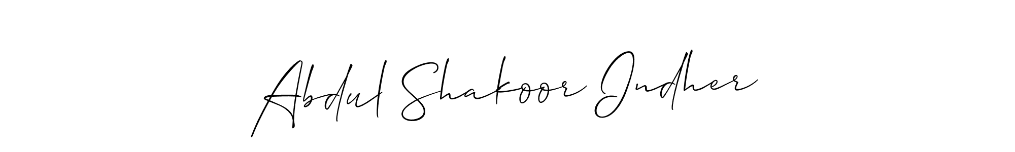 You can use this online signature creator to create a handwritten signature for the name Abdul Shakoor Indher. This is the best online autograph maker. Abdul Shakoor Indher signature style 2 images and pictures png