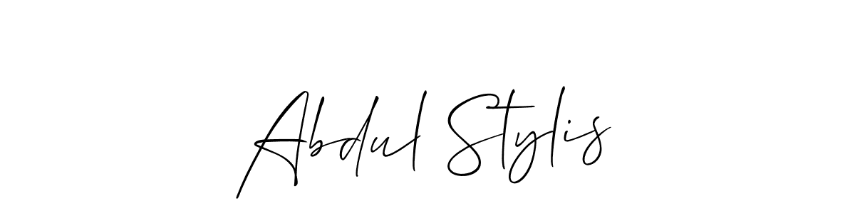 Create a beautiful signature design for name Abdul Stylis. With this signature (Allison_Script) fonts, you can make a handwritten signature for free. Abdul Stylis signature style 2 images and pictures png
