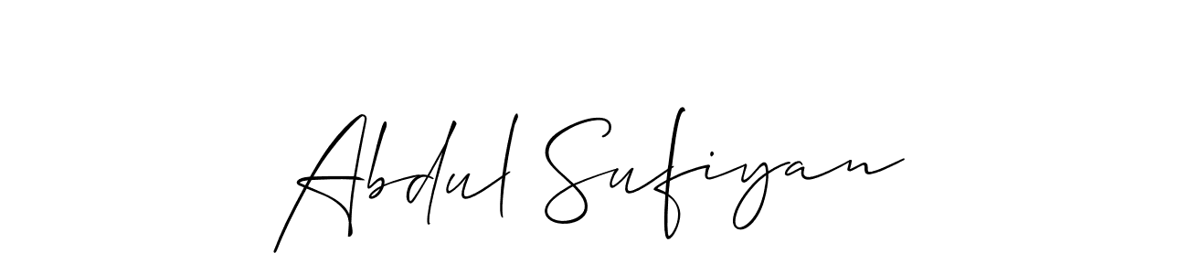 Also You can easily find your signature by using the search form. We will create Abdul Sufiyan name handwritten signature images for you free of cost using Allison_Script sign style. Abdul Sufiyan signature style 2 images and pictures png