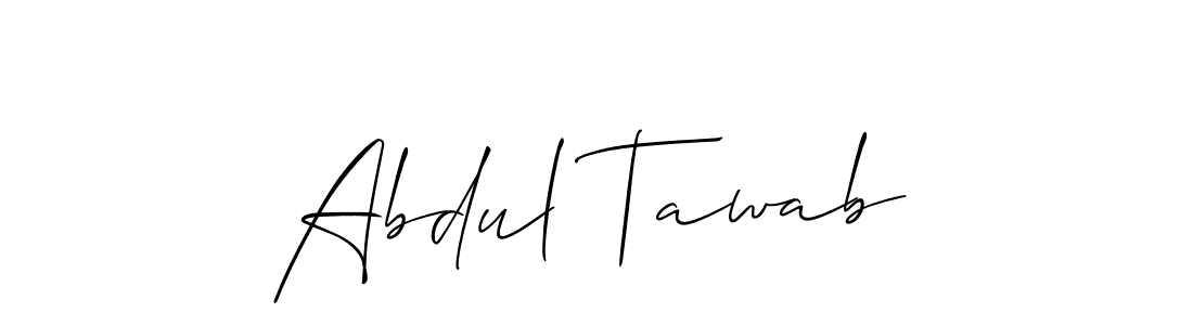 Create a beautiful signature design for name Abdul Tawab. With this signature (Allison_Script) fonts, you can make a handwritten signature for free. Abdul Tawab signature style 2 images and pictures png