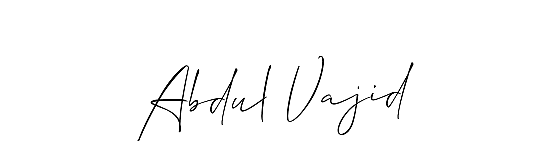 Abdul Vajid stylish signature style. Best Handwritten Sign (Allison_Script) for my name. Handwritten Signature Collection Ideas for my name Abdul Vajid. Abdul Vajid signature style 2 images and pictures png