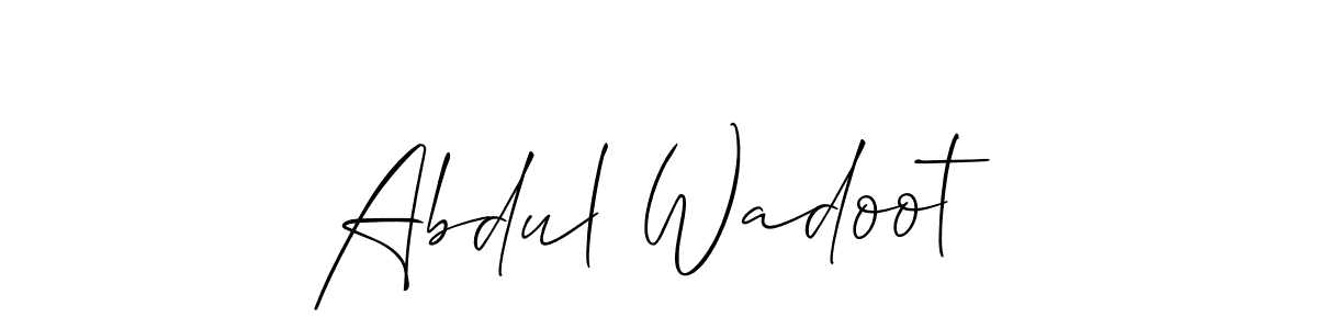 Make a beautiful signature design for name Abdul Wadoot. Use this online signature maker to create a handwritten signature for free. Abdul Wadoot signature style 2 images and pictures png