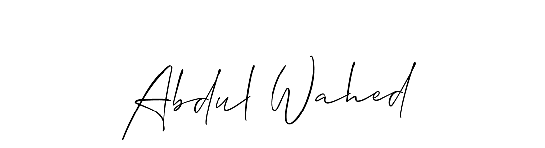 Abdul Wahed stylish signature style. Best Handwritten Sign (Allison_Script) for my name. Handwritten Signature Collection Ideas for my name Abdul Wahed. Abdul Wahed signature style 2 images and pictures png