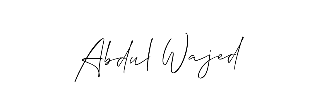 How to make Abdul Wajed signature? Allison_Script is a professional autograph style. Create handwritten signature for Abdul Wajed name. Abdul Wajed signature style 2 images and pictures png