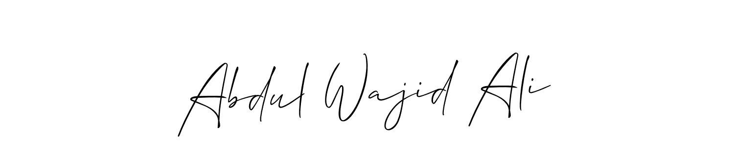 You can use this online signature creator to create a handwritten signature for the name Abdul Wajid Ali. This is the best online autograph maker. Abdul Wajid Ali signature style 2 images and pictures png