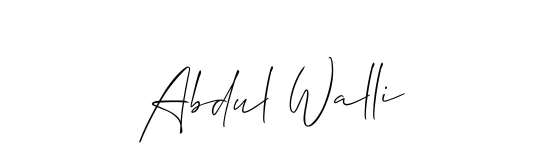 Allison_Script is a professional signature style that is perfect for those who want to add a touch of class to their signature. It is also a great choice for those who want to make their signature more unique. Get Abdul Walli name to fancy signature for free. Abdul Walli signature style 2 images and pictures png