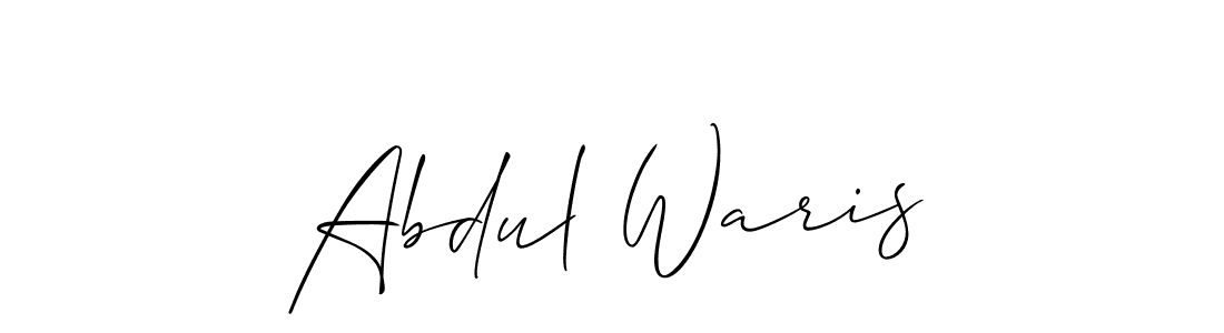 Make a short Abdul Waris signature style. Manage your documents anywhere anytime using Allison_Script. Create and add eSignatures, submit forms, share and send files easily. Abdul Waris signature style 2 images and pictures png