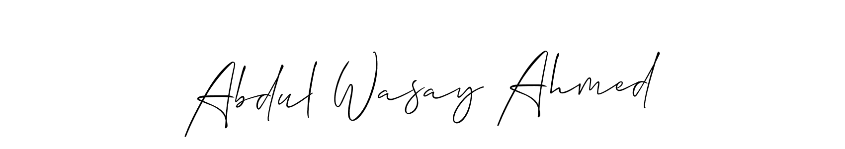 You can use this online signature creator to create a handwritten signature for the name Abdul Wasay Ahmed. This is the best online autograph maker. Abdul Wasay Ahmed signature style 2 images and pictures png