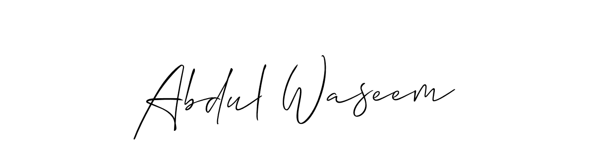 Also You can easily find your signature by using the search form. We will create Abdul Waseem name handwritten signature images for you free of cost using Allison_Script sign style. Abdul Waseem signature style 2 images and pictures png