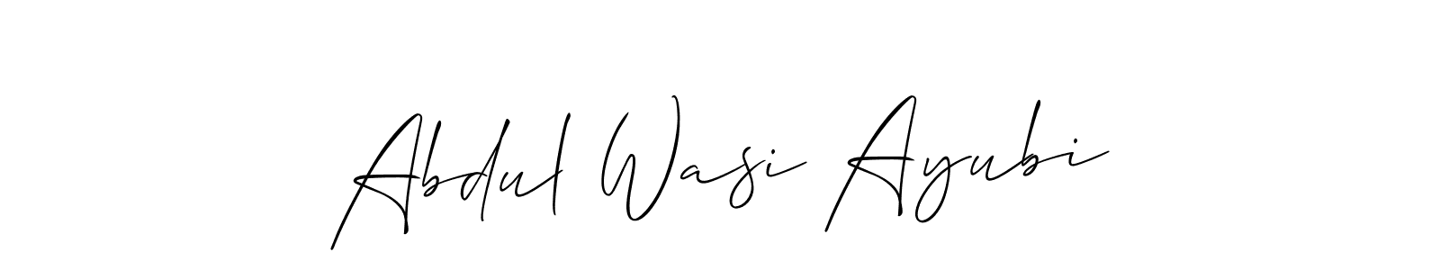 Once you've used our free online signature maker to create your best signature Allison_Script style, it's time to enjoy all of the benefits that Abdul Wasi Ayubi name signing documents. Abdul Wasi Ayubi signature style 2 images and pictures png
