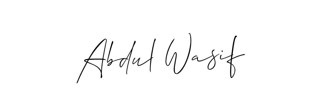 Abdul Wasif stylish signature style. Best Handwritten Sign (Allison_Script) for my name. Handwritten Signature Collection Ideas for my name Abdul Wasif. Abdul Wasif signature style 2 images and pictures png