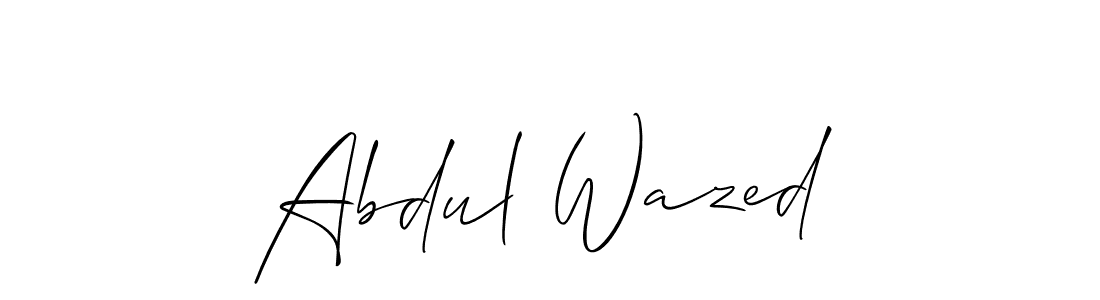 How to make Abdul Wazed signature? Allison_Script is a professional autograph style. Create handwritten signature for Abdul Wazed name. Abdul Wazed signature style 2 images and pictures png