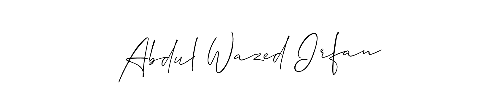 You should practise on your own different ways (Allison_Script) to write your name (Abdul Wazed Irfan) in signature. don't let someone else do it for you. Abdul Wazed Irfan signature style 2 images and pictures png