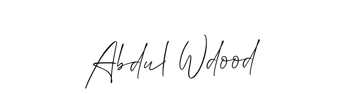 Allison_Script is a professional signature style that is perfect for those who want to add a touch of class to their signature. It is also a great choice for those who want to make their signature more unique. Get Abdul Wdood name to fancy signature for free. Abdul Wdood signature style 2 images and pictures png
