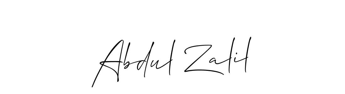 Once you've used our free online signature maker to create your best signature Allison_Script style, it's time to enjoy all of the benefits that Abdul Zalil name signing documents. Abdul Zalil signature style 2 images and pictures png
