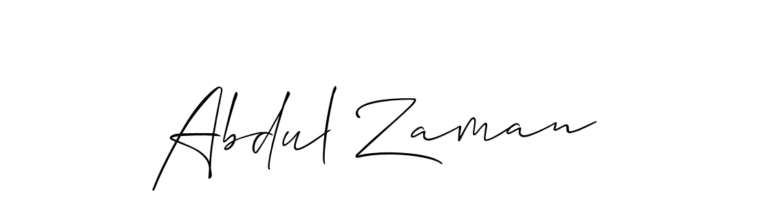 Allison_Script is a professional signature style that is perfect for those who want to add a touch of class to their signature. It is also a great choice for those who want to make their signature more unique. Get Abdul Zaman name to fancy signature for free. Abdul Zaman signature style 2 images and pictures png