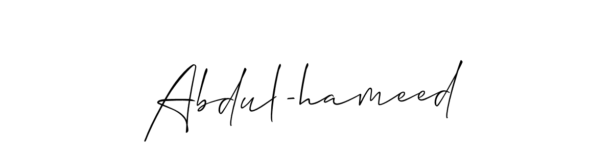 Once you've used our free online signature maker to create your best signature Allison_Script style, it's time to enjoy all of the benefits that Abdul-hameed name signing documents. Abdul-hameed signature style 2 images and pictures png