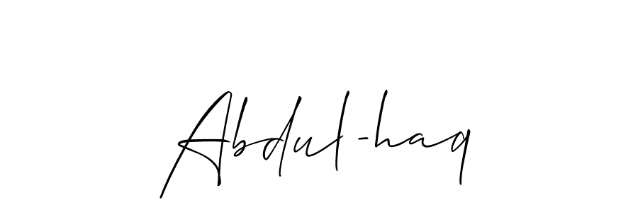 You should practise on your own different ways (Allison_Script) to write your name (Abdul-haq) in signature. don't let someone else do it for you. Abdul-haq signature style 2 images and pictures png