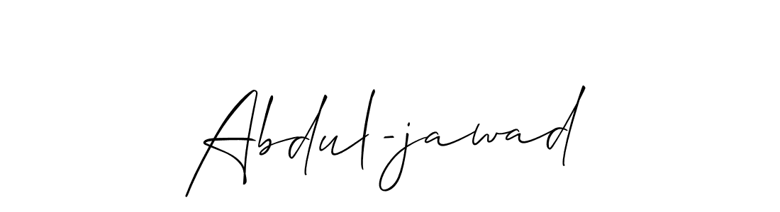 You should practise on your own different ways (Allison_Script) to write your name (Abdul-jawad) in signature. don't let someone else do it for you. Abdul-jawad signature style 2 images and pictures png
