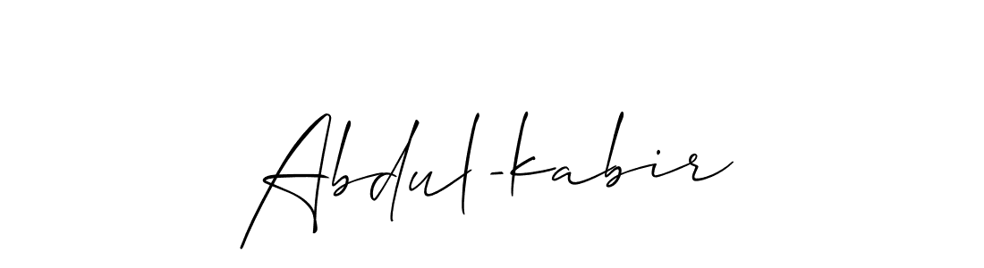 Create a beautiful signature design for name Abdul-kabir. With this signature (Allison_Script) fonts, you can make a handwritten signature for free. Abdul-kabir signature style 2 images and pictures png