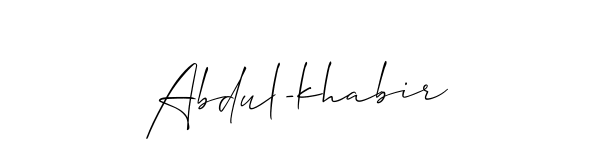 Once you've used our free online signature maker to create your best signature Allison_Script style, it's time to enjoy all of the benefits that Abdul-khabir name signing documents. Abdul-khabir signature style 2 images and pictures png