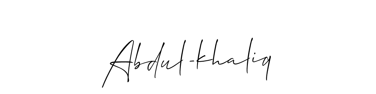 You should practise on your own different ways (Allison_Script) to write your name (Abdul-khaliq) in signature. don't let someone else do it for you. Abdul-khaliq signature style 2 images and pictures png