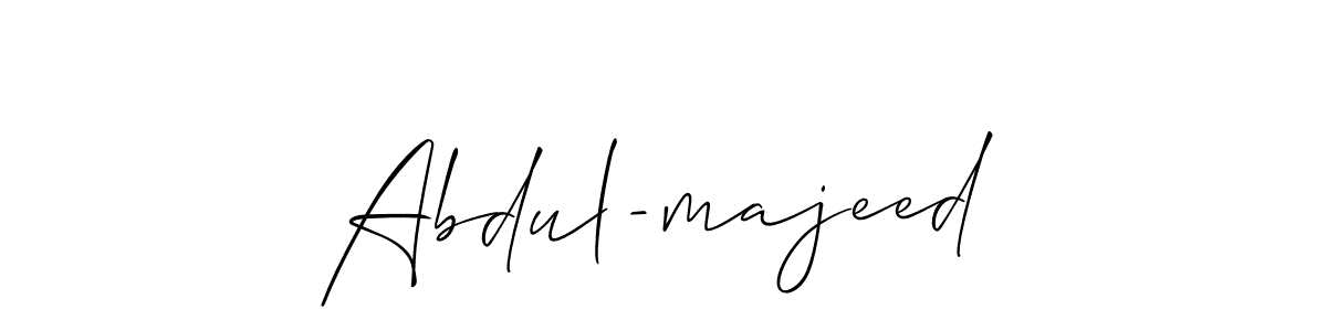 How to make Abdul-majeed signature? Allison_Script is a professional autograph style. Create handwritten signature for Abdul-majeed name. Abdul-majeed signature style 2 images and pictures png