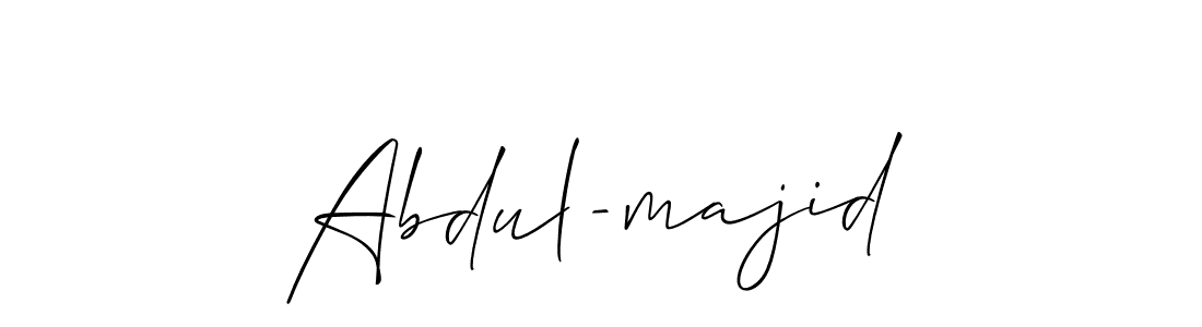 The best way (Allison_Script) to make a short signature is to pick only two or three words in your name. The name Abdul-majid include a total of six letters. For converting this name. Abdul-majid signature style 2 images and pictures png