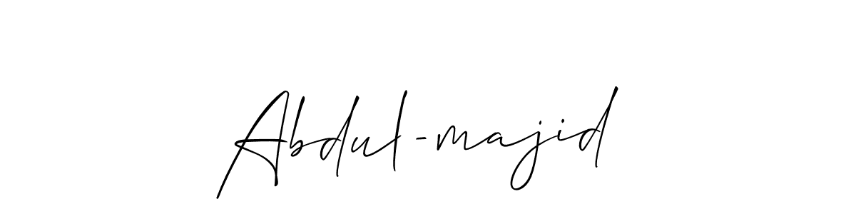 Create a beautiful signature design for name Abdul-majid . With this signature (Allison_Script) fonts, you can make a handwritten signature for free. Abdul-majid  signature style 2 images and pictures png