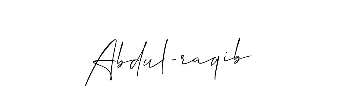 Also we have Abdul-raqib name is the best signature style. Create professional handwritten signature collection using Allison_Script autograph style. Abdul-raqib signature style 2 images and pictures png
