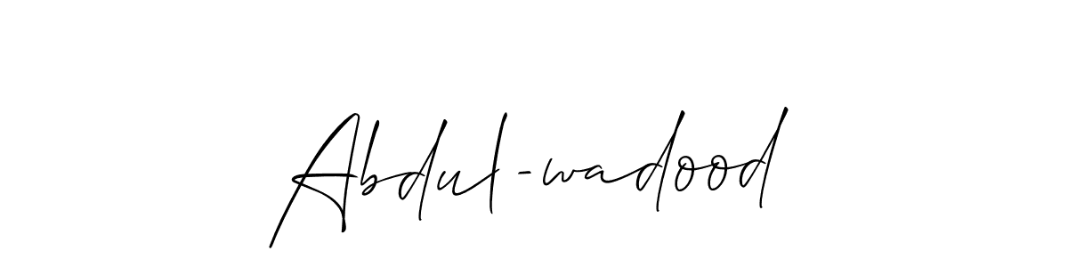 Make a beautiful signature design for name Abdul-wadood. Use this online signature maker to create a handwritten signature for free. Abdul-wadood signature style 2 images and pictures png