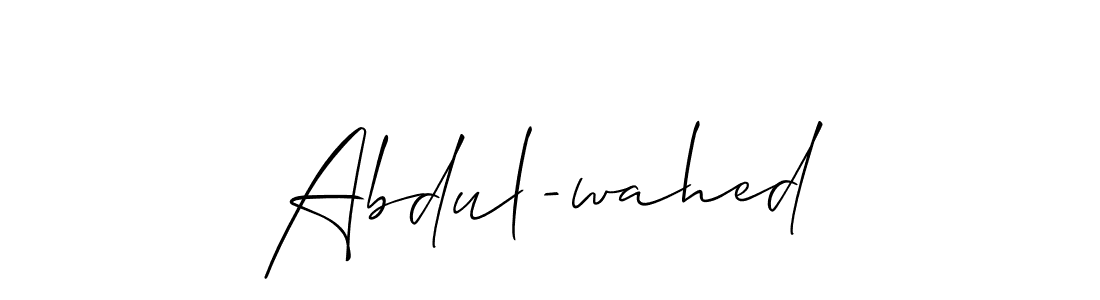 You should practise on your own different ways (Allison_Script) to write your name (Abdul-wahed) in signature. don't let someone else do it for you. Abdul-wahed signature style 2 images and pictures png