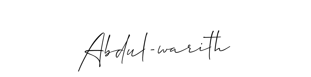 if you are searching for the best signature style for your name Abdul-warith. so please give up your signature search. here we have designed multiple signature styles  using Allison_Script. Abdul-warith signature style 2 images and pictures png