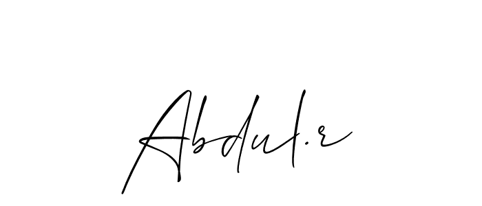 Abdul.r stylish signature style. Best Handwritten Sign (Allison_Script) for my name. Handwritten Signature Collection Ideas for my name Abdul.r. Abdul.r signature style 2 images and pictures png