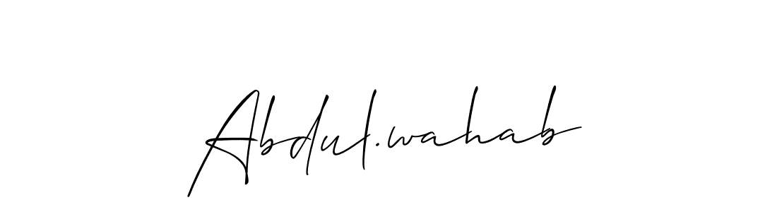 This is the best signature style for the Abdul.wahab name. Also you like these signature font (Allison_Script). Mix name signature. Abdul.wahab signature style 2 images and pictures png