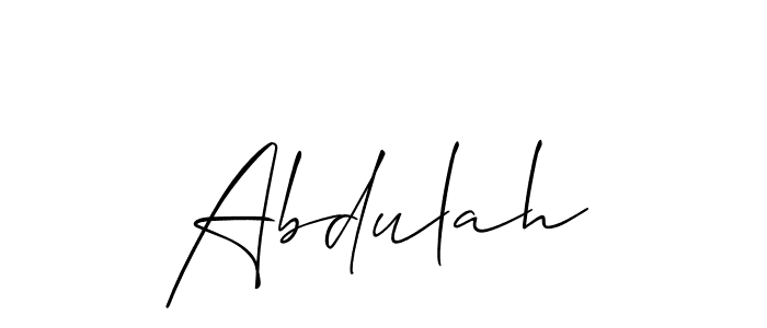 Abdulah stylish signature style. Best Handwritten Sign (Allison_Script) for my name. Handwritten Signature Collection Ideas for my name Abdulah. Abdulah signature style 2 images and pictures png