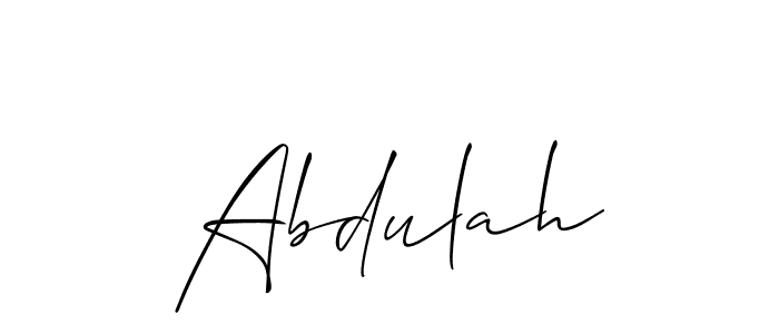 Also You can easily find your signature by using the search form. We will create Abdulah name handwritten signature images for you free of cost using Allison_Script sign style. Abdulah signature style 2 images and pictures png