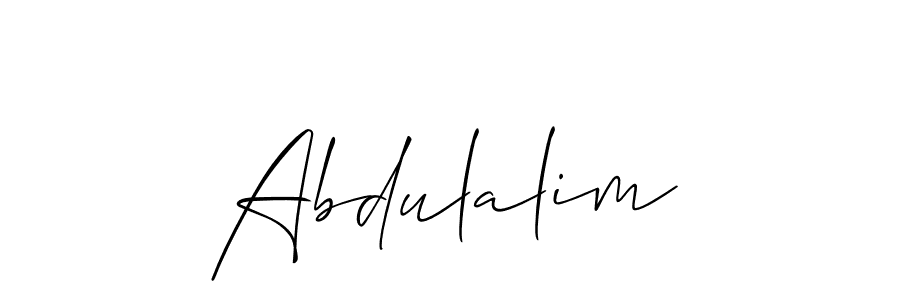 Create a beautiful signature design for name Abdulalim. With this signature (Allison_Script) fonts, you can make a handwritten signature for free. Abdulalim signature style 2 images and pictures png
