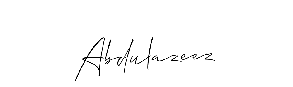 Make a beautiful signature design for name Abdulazeez. With this signature (Allison_Script) style, you can create a handwritten signature for free. Abdulazeez signature style 2 images and pictures png