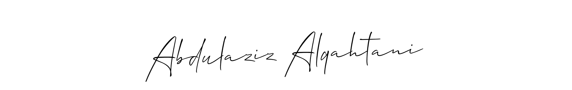 Abdulaziz Alqahtani stylish signature style. Best Handwritten Sign (Allison_Script) for my name. Handwritten Signature Collection Ideas for my name Abdulaziz Alqahtani. Abdulaziz Alqahtani signature style 2 images and pictures png