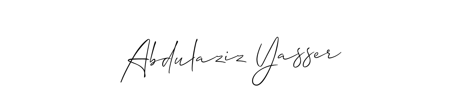 Make a beautiful signature design for name Abdulaziz Yasser. Use this online signature maker to create a handwritten signature for free. Abdulaziz Yasser signature style 2 images and pictures png