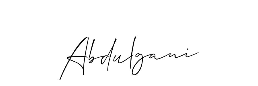 Best and Professional Signature Style for Abdulgani. Allison_Script Best Signature Style Collection. Abdulgani signature style 2 images and pictures png