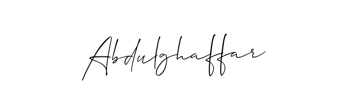 The best way (Allison_Script) to make a short signature is to pick only two or three words in your name. The name Abdulghaffar include a total of six letters. For converting this name. Abdulghaffar signature style 2 images and pictures png