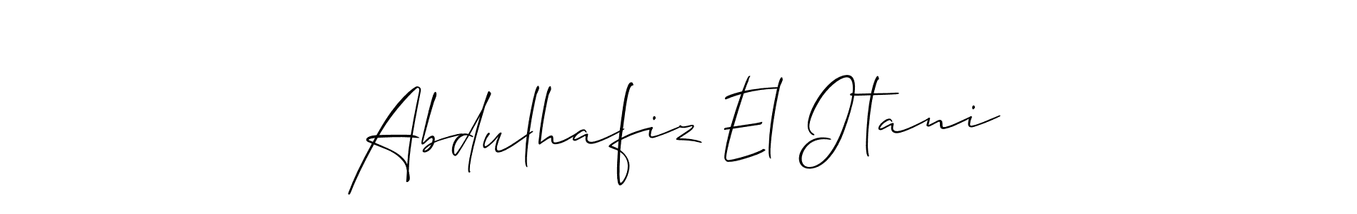 Make a beautiful signature design for name Abdulhafiz El Itani. Use this online signature maker to create a handwritten signature for free. Abdulhafiz El Itani signature style 2 images and pictures png