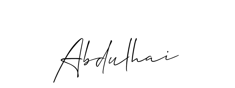 Create a beautiful signature design for name Abdulhai. With this signature (Allison_Script) fonts, you can make a handwritten signature for free. Abdulhai signature style 2 images and pictures png
