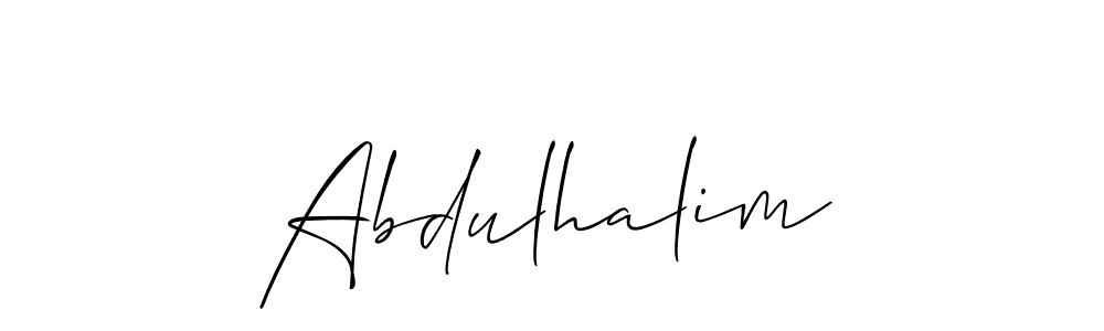 if you are searching for the best signature style for your name Abdulhalim. so please give up your signature search. here we have designed multiple signature styles  using Allison_Script. Abdulhalim signature style 2 images and pictures png