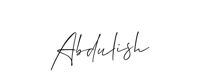 if you are searching for the best signature style for your name Abdulish. so please give up your signature search. here we have designed multiple signature styles  using Allison_Script. Abdulish signature style 2 images and pictures png