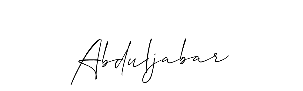 Best and Professional Signature Style for Abduljabar. Allison_Script Best Signature Style Collection. Abduljabar signature style 2 images and pictures png