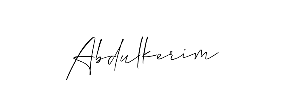 Create a beautiful signature design for name Abdulkerim. With this signature (Allison_Script) fonts, you can make a handwritten signature for free. Abdulkerim signature style 2 images and pictures png