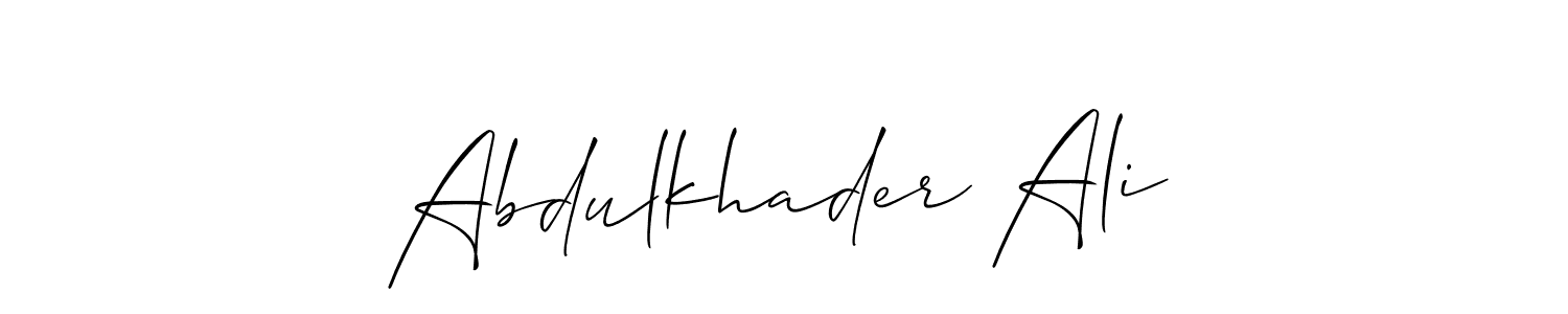 Here are the top 10 professional signature styles for the name Abdulkhader Ali. These are the best autograph styles you can use for your name. Abdulkhader Ali signature style 2 images and pictures png